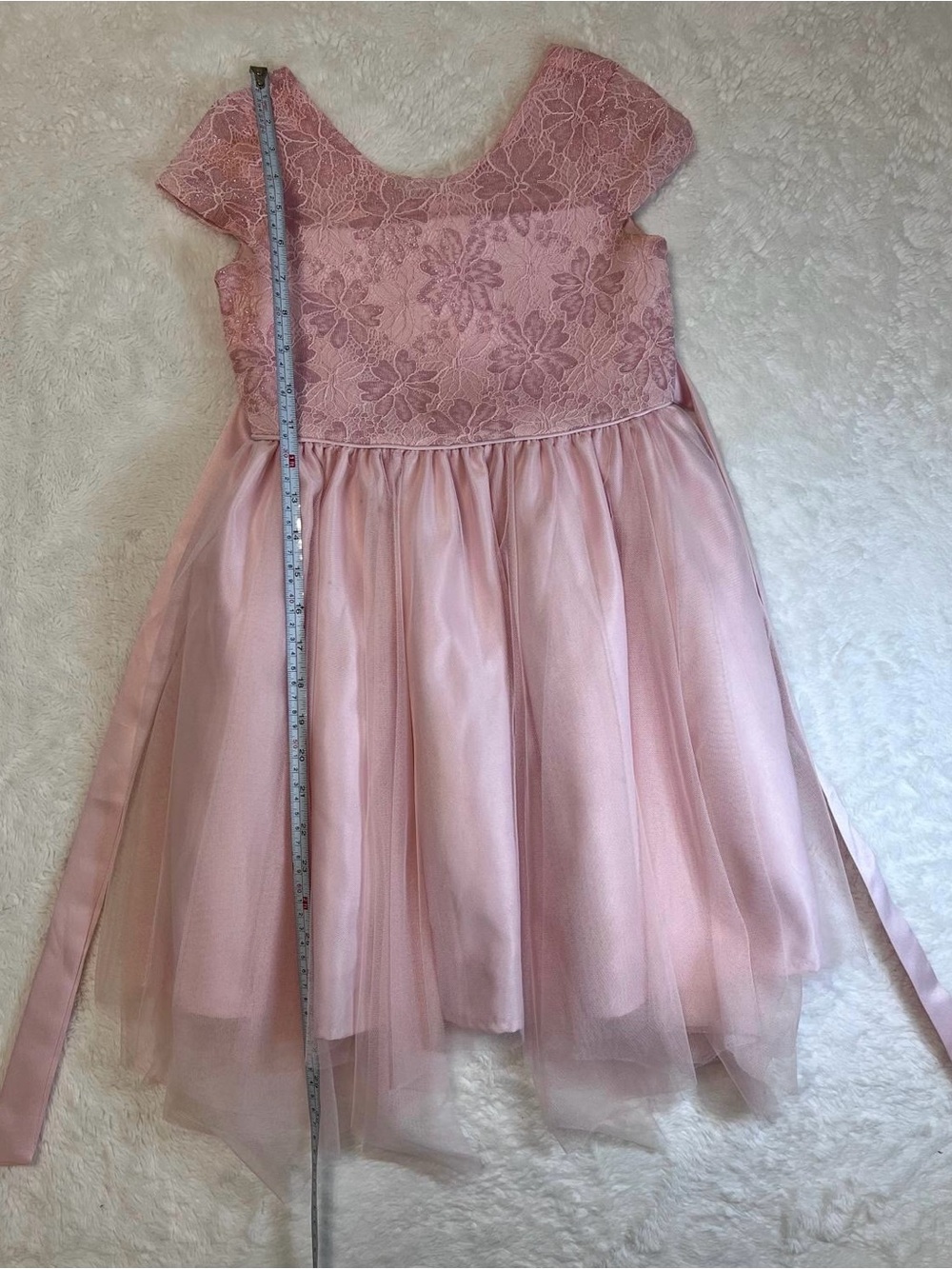 Biscotti Dusty Pink Lace & Tulle Party Dress